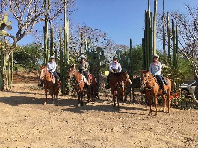 Departing the ranch on the March week-long ride